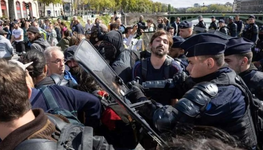 საპროტესტო აქციების ფონზე პარიზში სამართალდამცველებმა 200-ზე მეტი ადამიანი დააკავეს